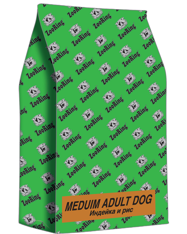 ZooRing Medium Adult Dog Индейка и рис ZooRing Medium Adult Dog Индейка и рис