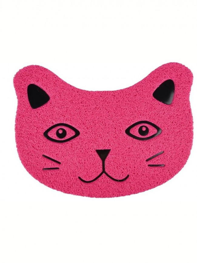 FLAMINGO Коврик для кошачьего туалета, 30 х 40 см, ПВХ, фуксия