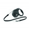 FLEXI Рулетка BLACK DESIGN S трос 5 м до 12 кг, серебряный