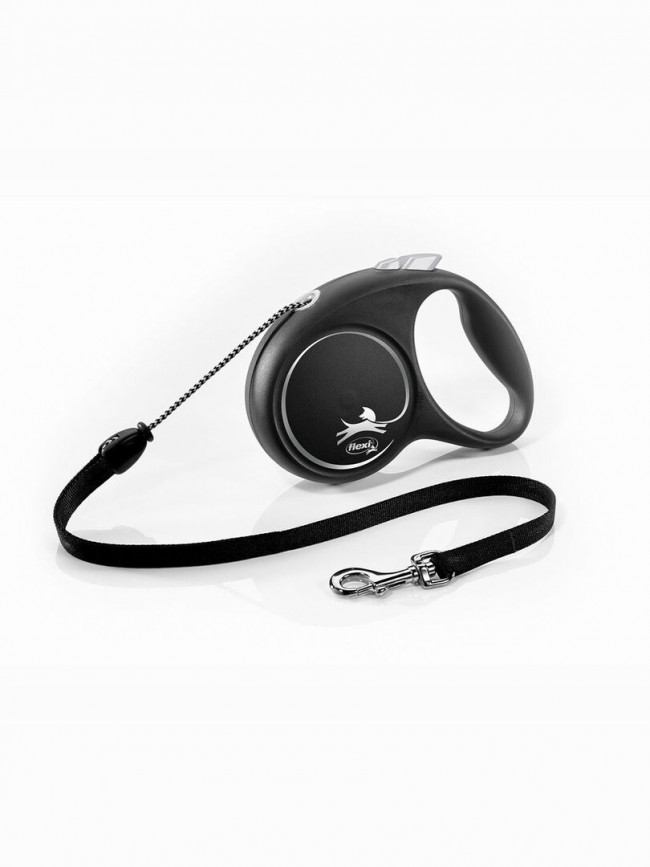 FLEXI Рулетка BLACK DESIGN M трос 5 м до 20 кг, серебряный FLEXI Рулетка BLACK DESIGN M трос 5 м до 20 кг, серебряный