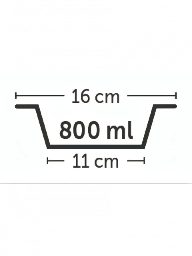 FLAMINGO Миска стальная N2, 800 мл/ 16 см