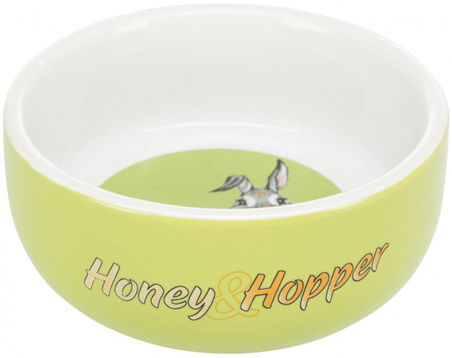 Trixie Миска керамическая с рисунком Honey & Hopper, 250 мл/ф 11 см