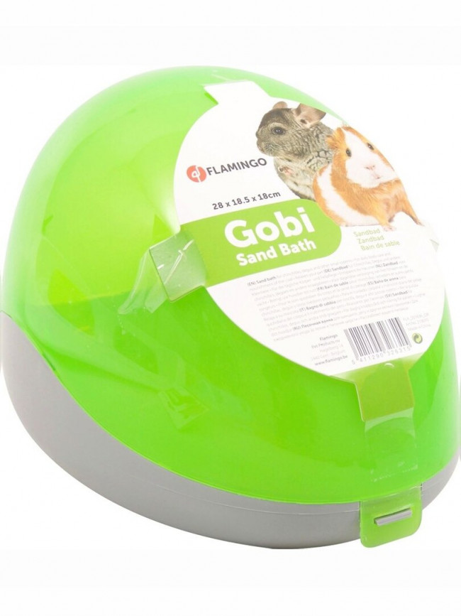 FLAMINGO Купалка для мелких грызунов Gobi Fluo