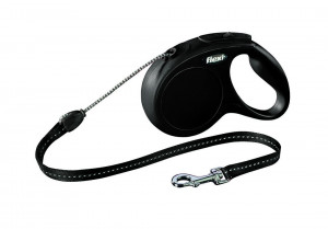 FLEXI Рулетка NEW CLASSIC M трос 5 м до 20 кг, чёрный