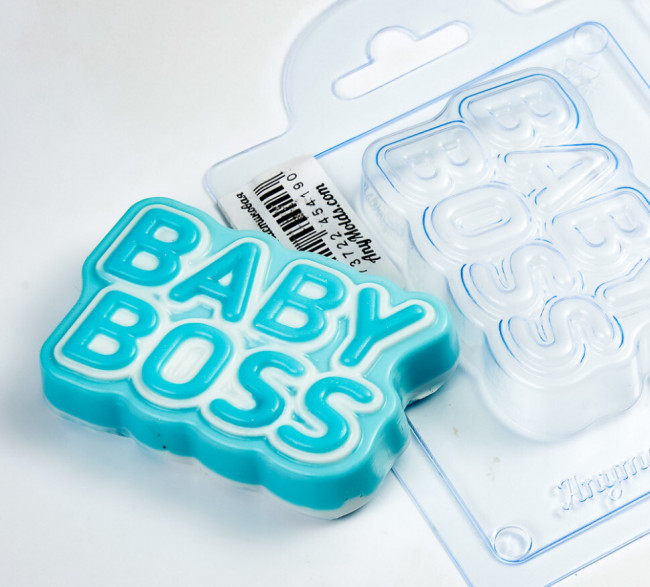 Baby Boss молд из толстого пластика для мыла и шоколада Baby Boss молд из толстого пластика для мыла и шоколада